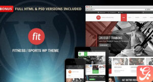 FIT – Fitness/Gym Responsive WordPress Theme 1.2.3