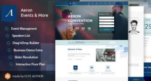 Event, Meeting, Convention & more – Aeron WordPress Theme 3.4.0