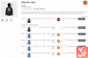Woocommerce Variations To Table – Grid 1.5.8