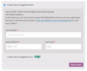 WooCommerce SagePay Form / SagePay Direct 5.16.1