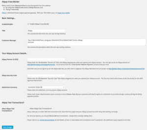 WooCommerce Alipay Cross Border Payment Gateway 3.0