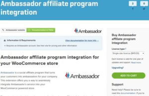 WooCommerce Ambassador Affiliate Program Integration 1.1.5