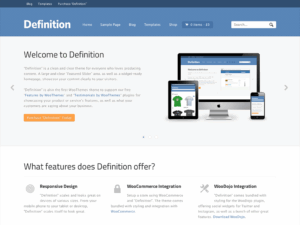WooThemes Definition WooCommerce Themes 1.5.11