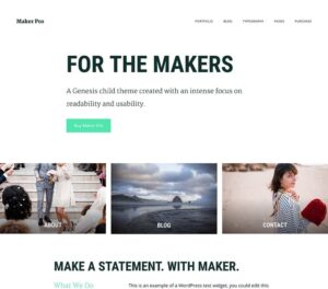 StudioPress Maker Pro Genesis WordPress Theme 1.0.1