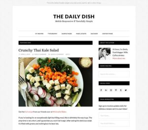 StudioPress Daily Dish Pro Genesis WordPress Theme 2.1