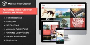 Agera Responsive Fullscreen Portfolio WP Theme