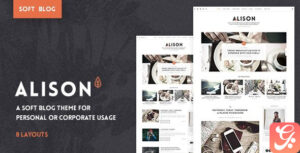 Anne Alison - Soft Personal Blog Theme 1.2.0