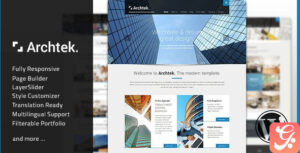 Archtek - Responsive Modern WordPress Theme