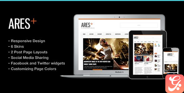 Ares Blog Magazine Newspaper Template