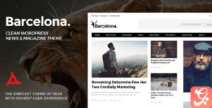 Barcelona Clean News & Magazine WordPress Theme 2.0