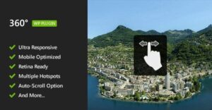 360° Panoramic Image Viewer Responsive WordPress Plugin 3.2