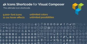 4k Icon Fonts for Visual Composer 2.10