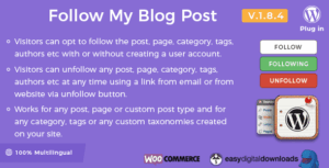 Follow My Blog Post WordPress Plugin 2.3.8