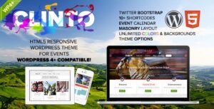Clinto - HTML5 Responsive WordPress Theme for Events 1.0