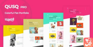 Qusq Pro - Flat Colorful Portfolio 1.5