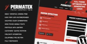 Permatex - Leads Generating Landing Page