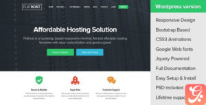 FlatHost WordPress Hosting Theme WHMCS 2.3