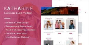 Katharine Modern Fashion Blog WordPress Theme 1.0