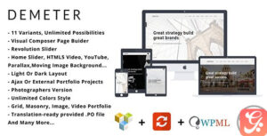 Demeter One Page Parallax WordPress Theme