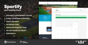 Sportify Sport Booking Theme