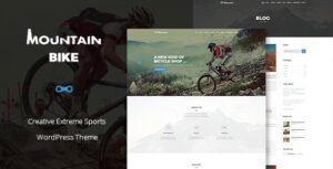 Mountain Bike Creative Extreme Sports WP Theme