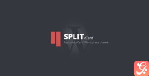 Split WordPress CV, Vcard Template