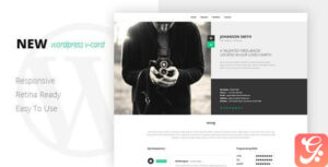 NEW Retina Ready WordPress Vcard Theme