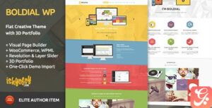 Boldial WP Flat Creative Theme with 3D Portfolio 2.9