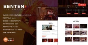 Benten Responsive One Page Portfolio Template 1.1