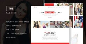 NRG Fashion Model Agency One Page Beauty Theme