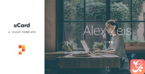 uCard Animated vCard WordPress Theme