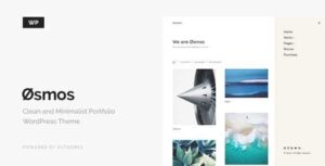 Osmos Minimalist Portfolio WordPress Theme 1.3