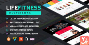 Life Fitness Gym Sport WordPress Theme 2.4