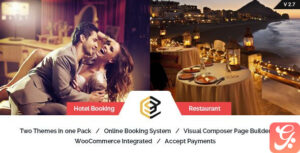 Restaurant and Hotel WordPress Theme Pearl 2.7