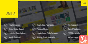 Amilia Multipurpose One Multi Page WP Theme 1.3.6.1