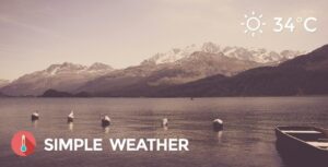 Simple Weather WordPress Shortcode Widget