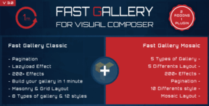 Fast Gallery Premium Wordpress Plugin 3.0