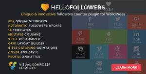 Hello Followers Social Counter Plugin 3.8.3