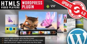 HTML5 Video Player With Playlist WordPress Plugin 5.1.1.1