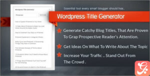 WordPress Title Generator 1.0.0