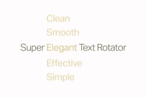 Simple Text Rotator WordPress Plugin