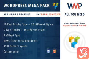 Wordpress Mega Pack for Visual composer News-Blog