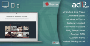 Parallax One Page Builder Wordpress Plugin