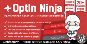 OptIn Ninja - Ultimate Squeeze Page Generator 2.35