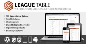 League Table WordPress Plugin 2.19