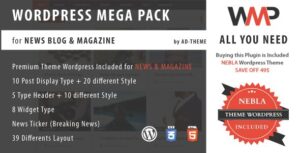 WP Mega Pack for News Blog and Magazine 1.0