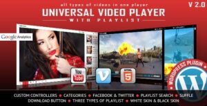 Universal Video Player WordPress Plugin 3.8.4