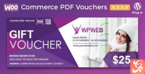 WooCommerce PDF Vouchers - WordPress Plugin 4.7.1