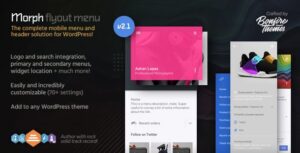 Morph Flyout Mobile Menu Plugin for WordPress 2.3