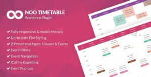 Noo Timetable - Responsive Calendar & Auto Sync WordPress Plugin 2.0.53